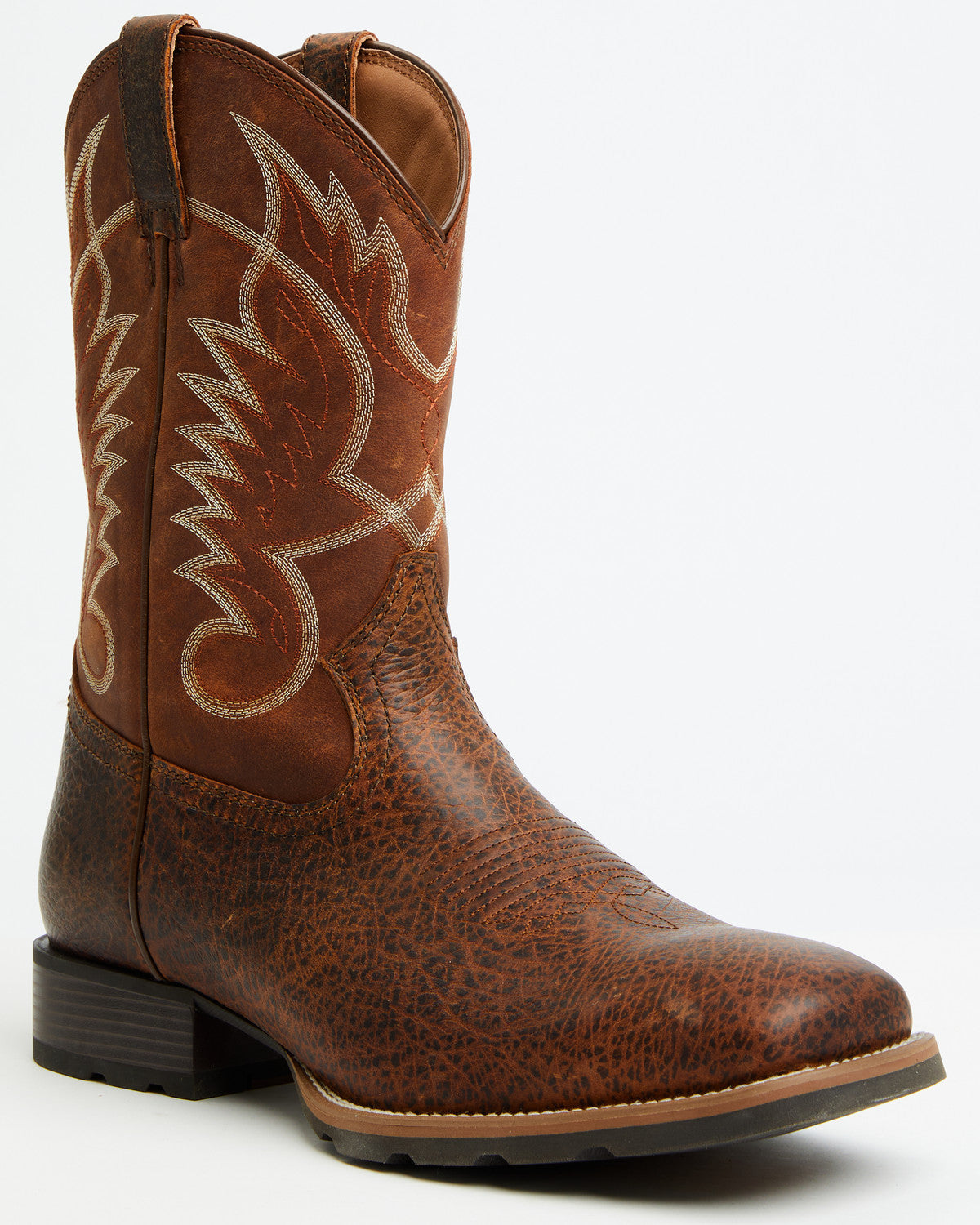 Men's Ranger Performance Western Boots - Broad Square Toe Brown
