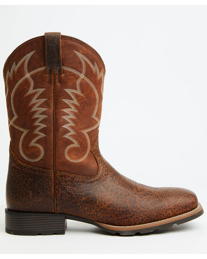 Men's Ranger Performance Western Boots - Broad Square Toe Brown