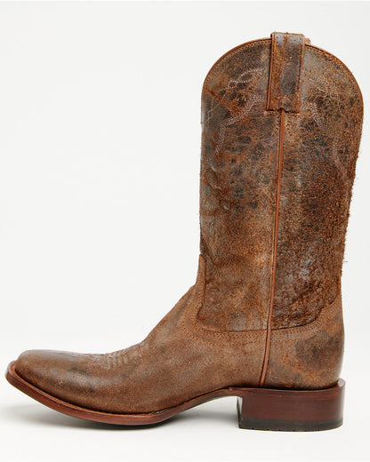 Men's Old Billy Western Boots - Broad Square Toe Brown