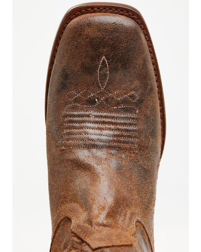 Men's Old Billy Western Boots - Broad Square Toe Brown