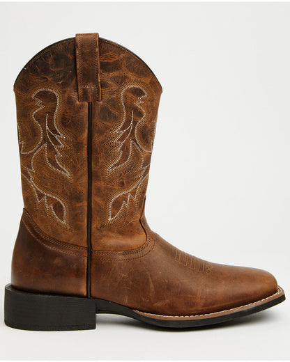 Men's Ace Zip Performance Western Boots - Broad Square Toe Tan