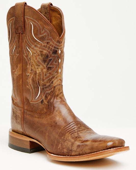 Men's The Backroad Western Boots - Broad Square Toe Brown
