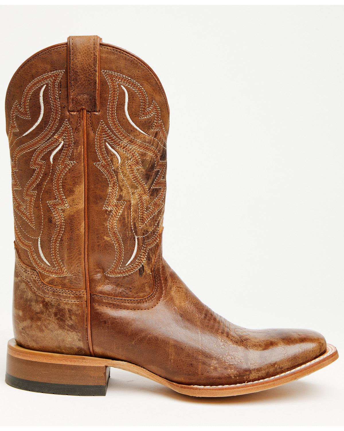 Men's The Backroad Western Boots - Broad Square Toe Brown