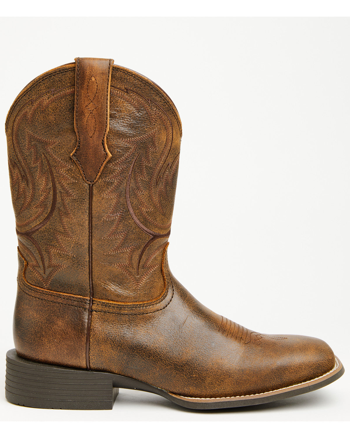 Men's Force Performance Western Boots - Broad Square Toe Tan