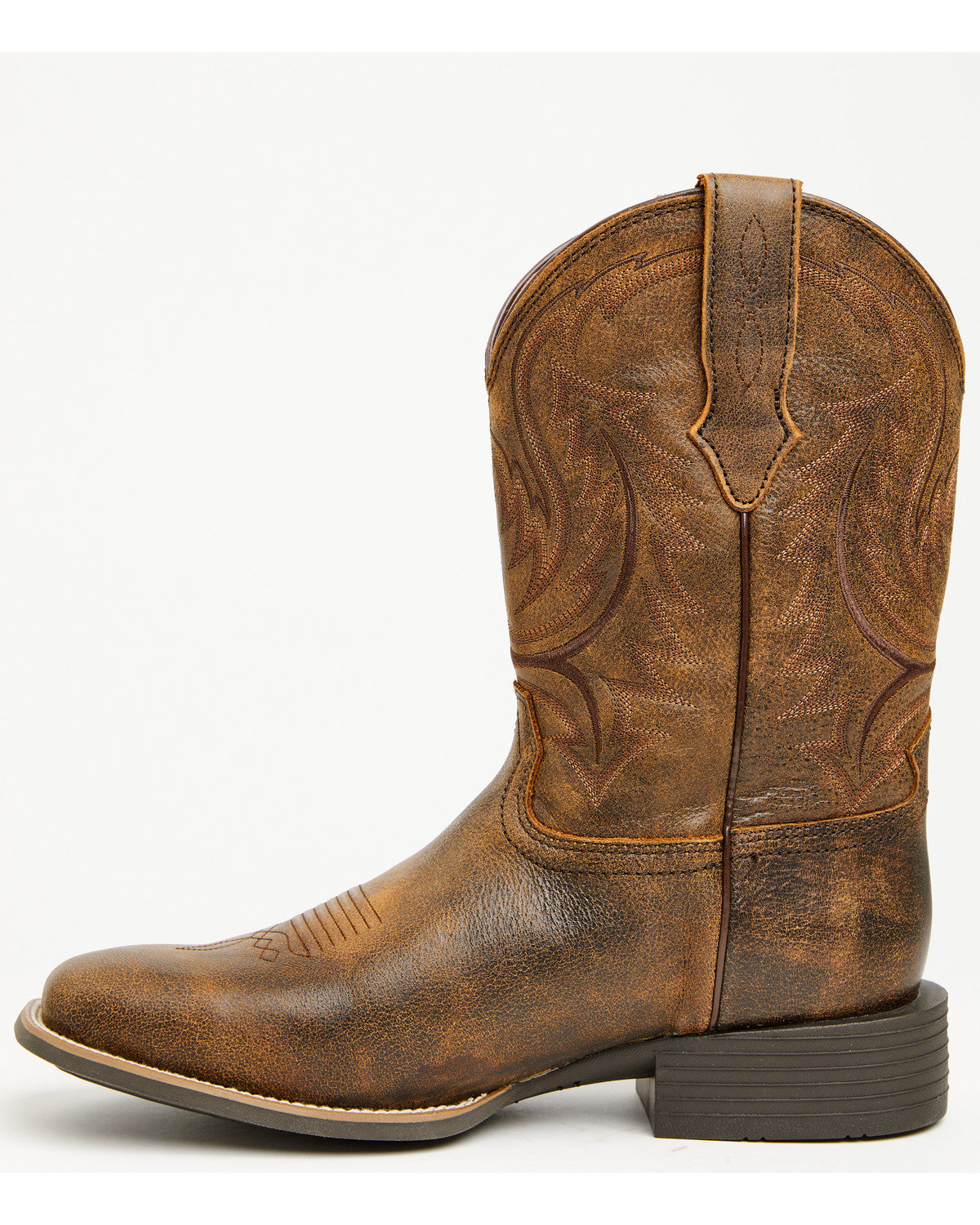 Men's Force Performance Western Boots - Broad Square Toe Tan