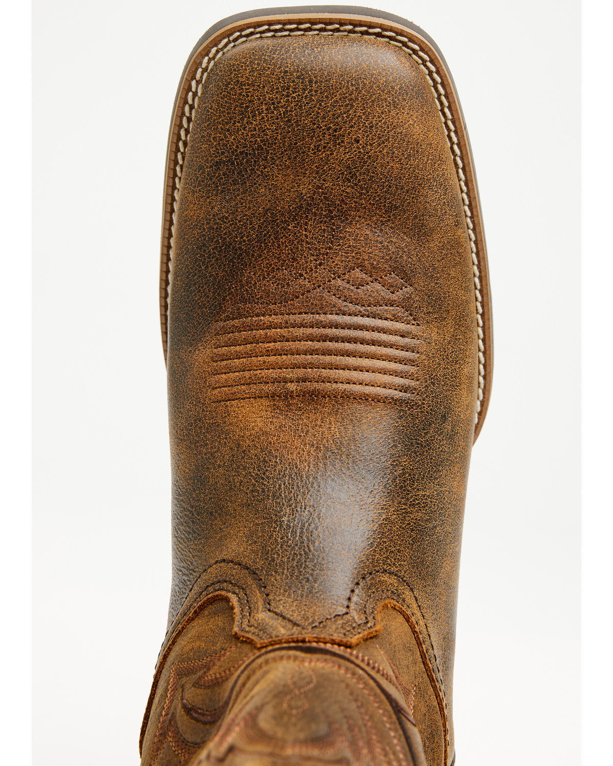 Men's Force Performance Western Boots - Broad Square Toe Tan