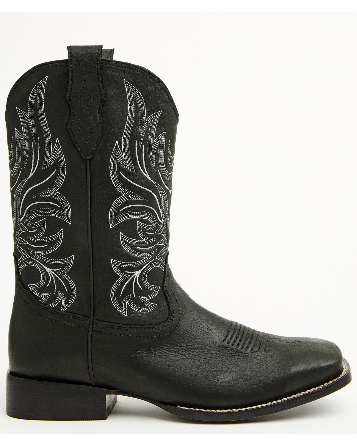 Cush Core® Men's Spartan Western Boots - Broad Square Toe Black
