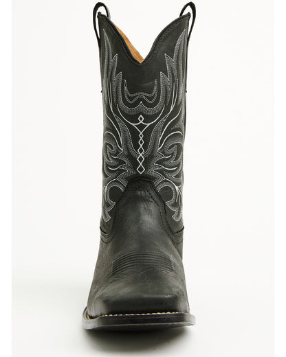 Cush Core® Men's Spartan Western Boots - Broad Square Toe Black