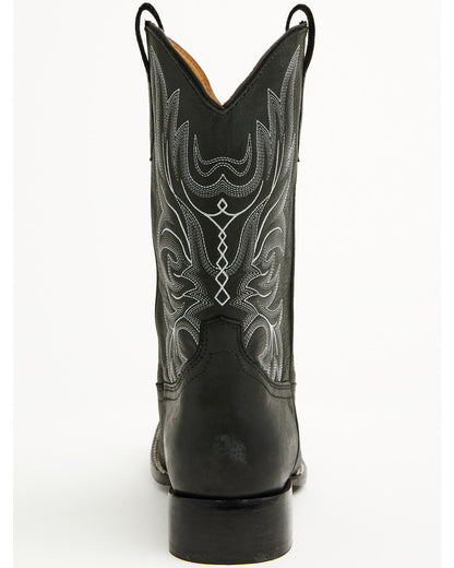Cush Core® Men's Spartan Western Boots - Broad Square Toe Black