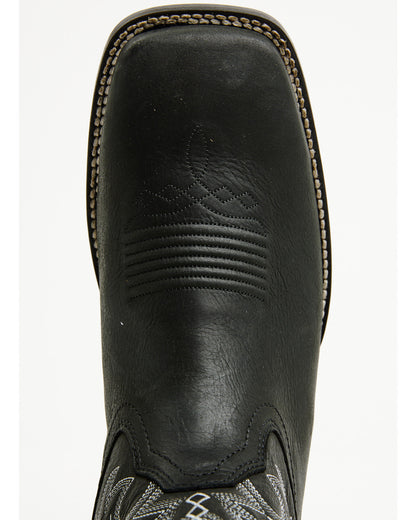Cush Core® Men's Spartan Western Boots - Broad Square Toe Black