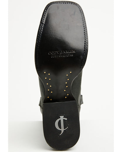 Cush Core® Men's Spartan Western Boots - Broad Square Toe Black
