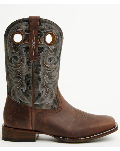 Men's Cush Core® The Chase Western Boots - Broad Square Toe Brown