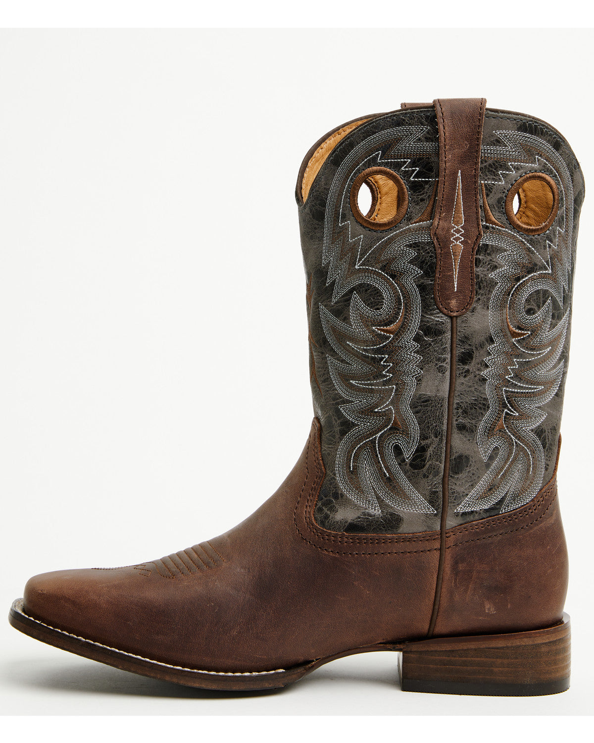 Men's Cush Core® The Chase Western Boots - Broad Square Toe Brown