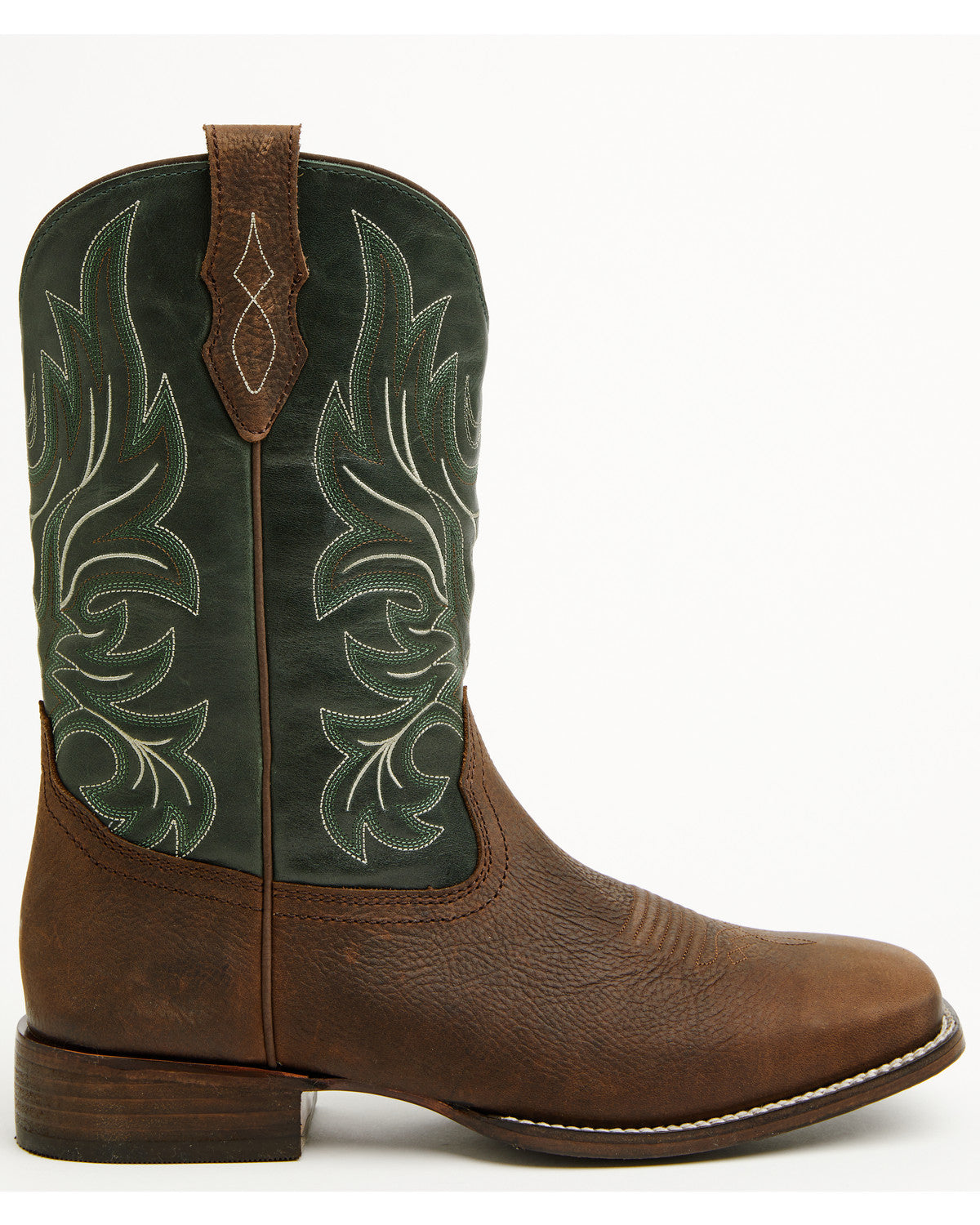 Cush Core® Men's Spartan Western Boots - Broad Square Toe Green