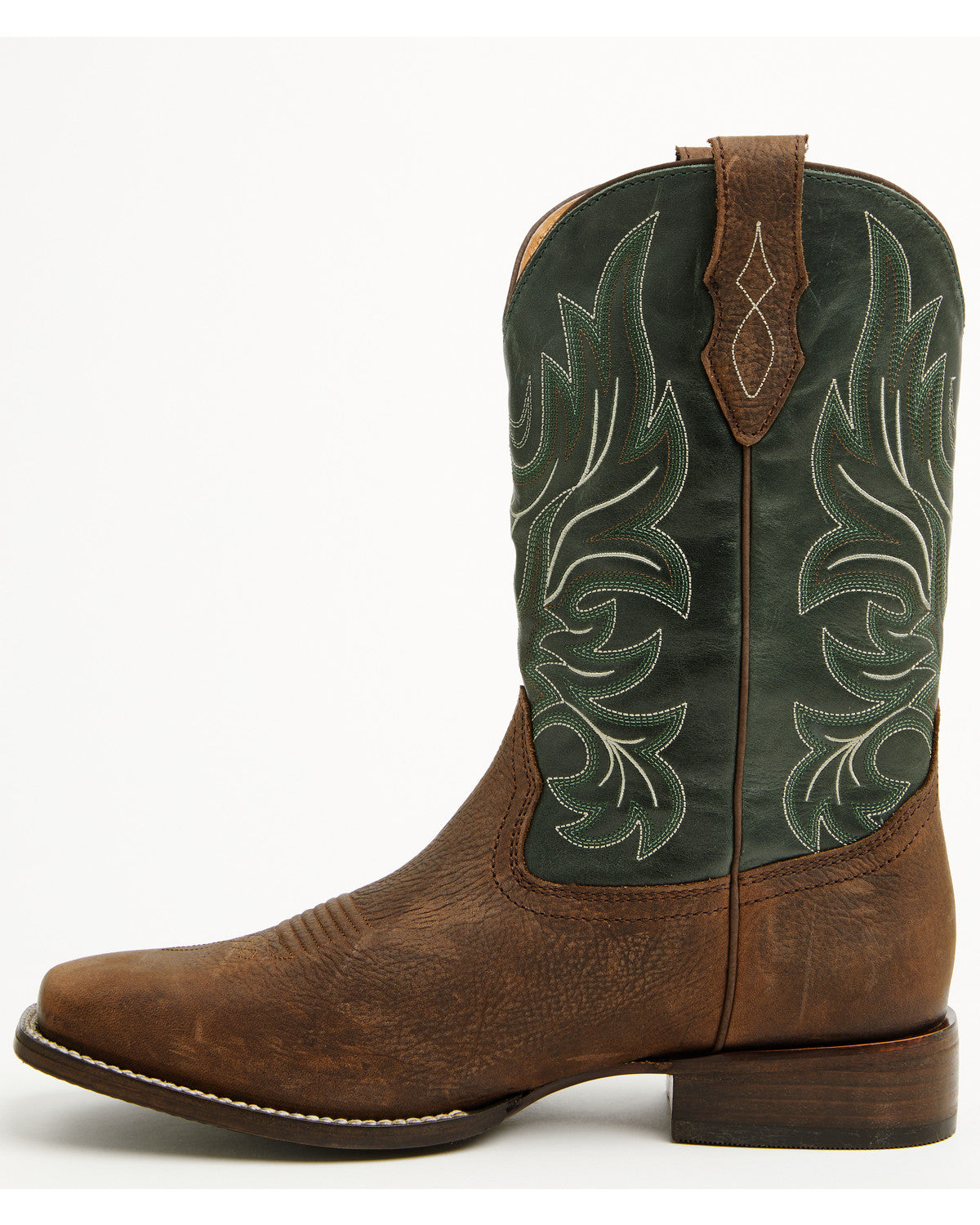 Cush Core® Men's Spartan Western Boots - Broad Square Toe Green