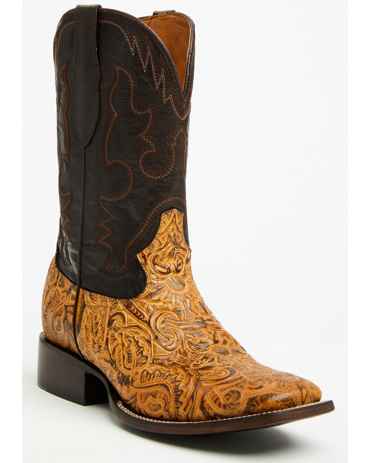 Men's Solridge Western Boots - Broad Square Toe Tan