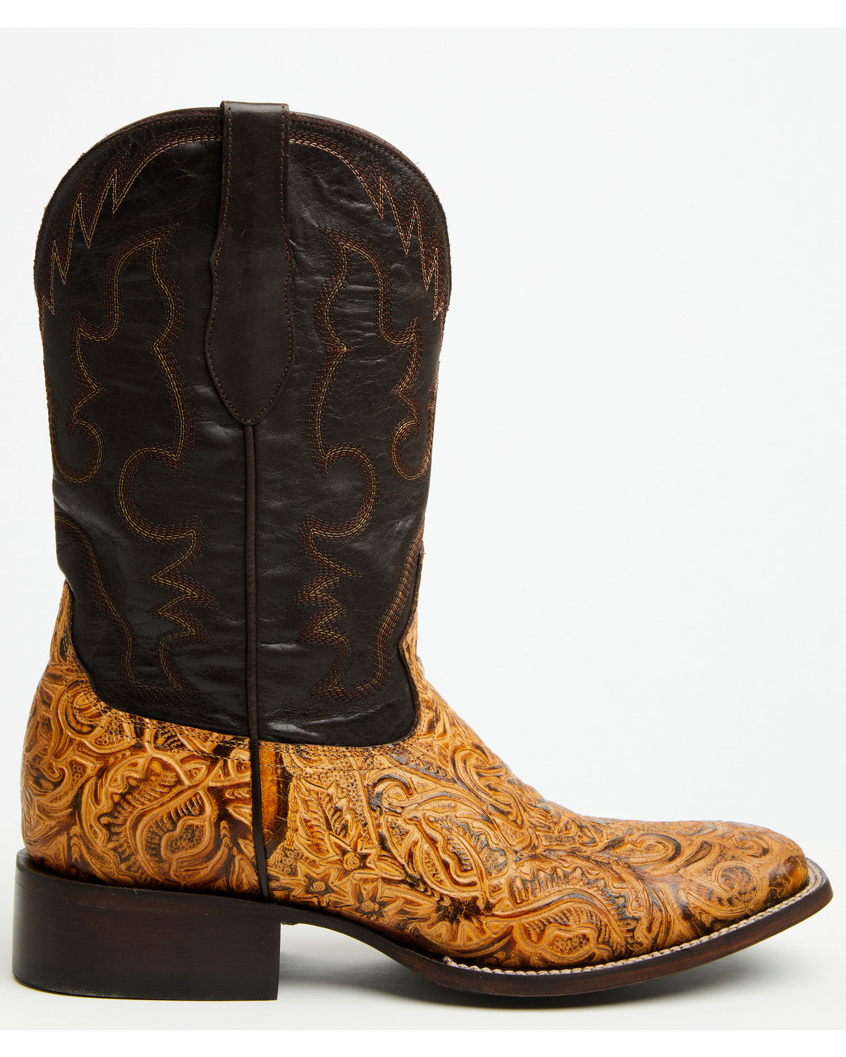 Men's Solridge Western Boots - Broad Square Toe Tan