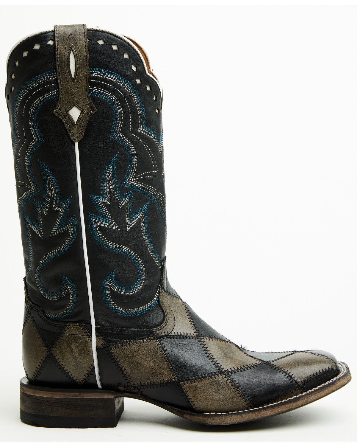 Men's Tomahawk Tall Western Boots - Broad Square Toe Black