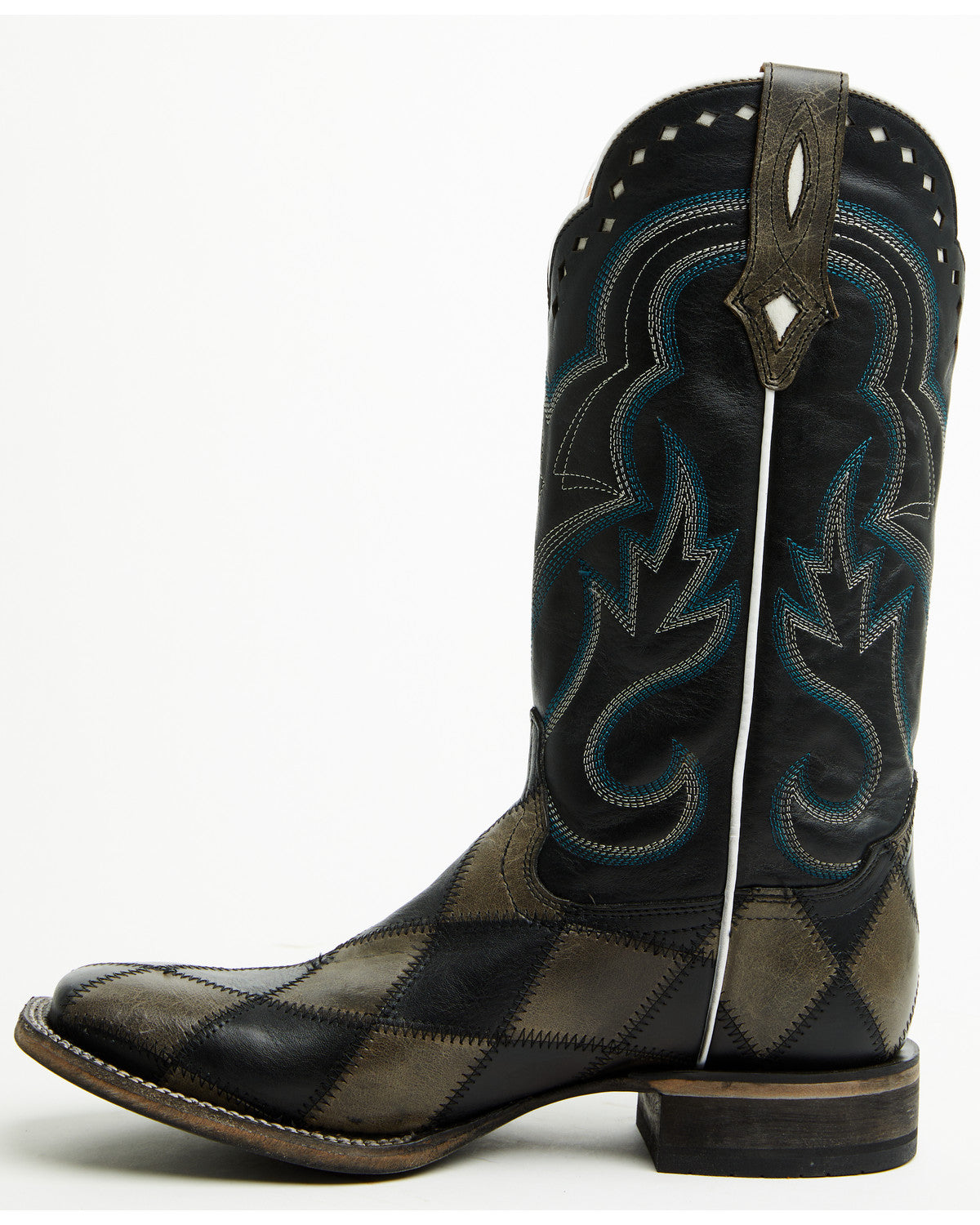Men's Tomahawk Tall Western Boots - Broad Square Toe Black