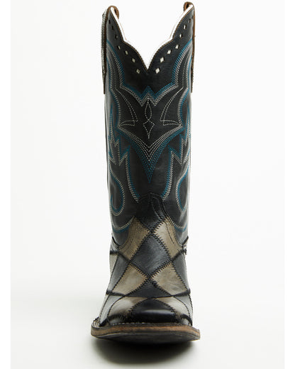 Men's Tomahawk Tall Western Boots - Broad Square Toe Black