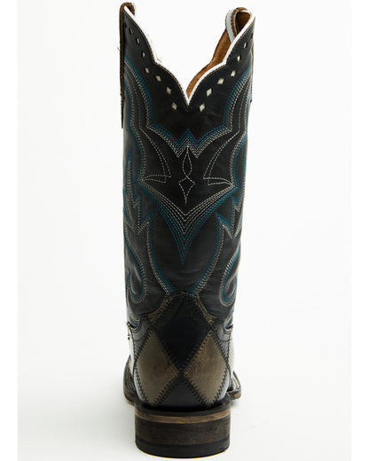 Men's Tomahawk Tall Western Boots - Broad Square Toe Black