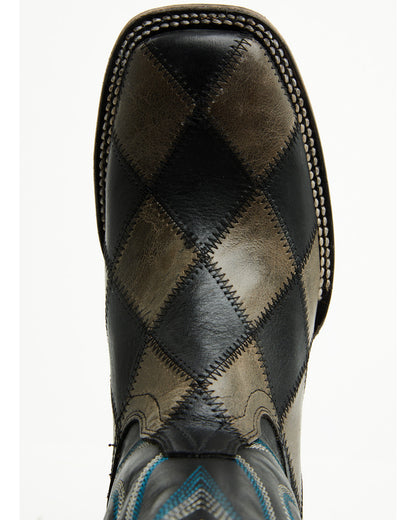 Men's Tomahawk Tall Western Boots - Broad Square Toe Black