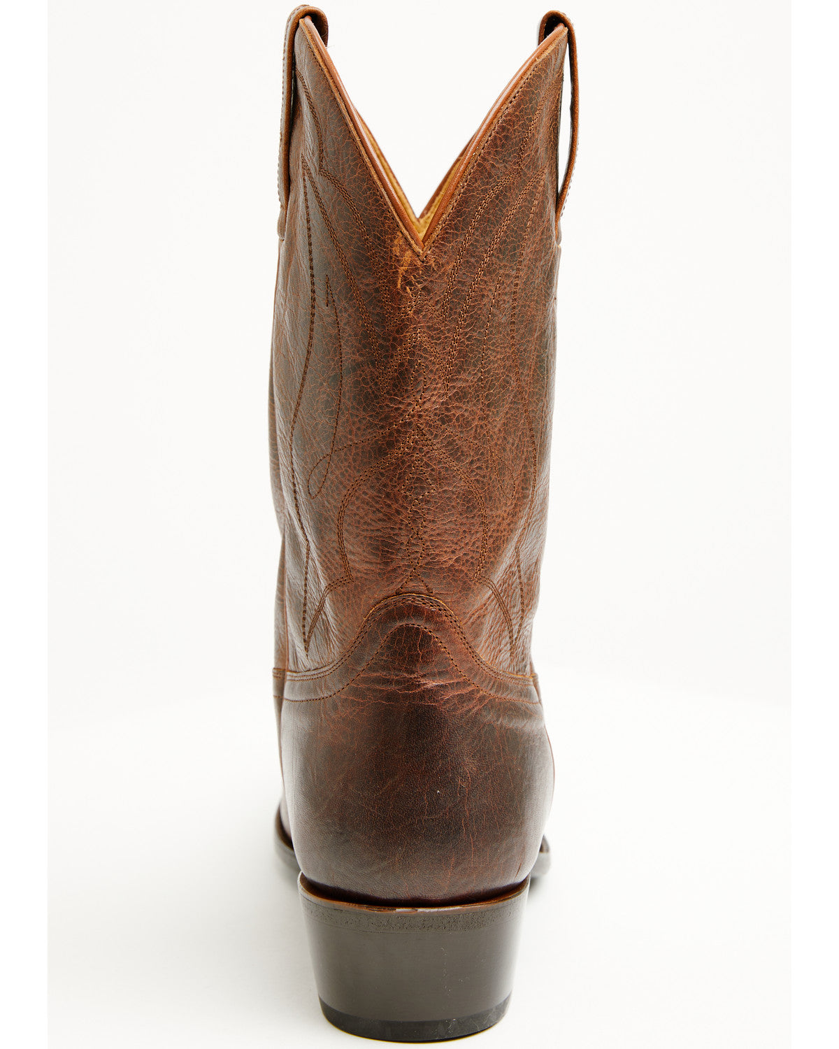 Men's Roland Western Boots - Round Toe Brown