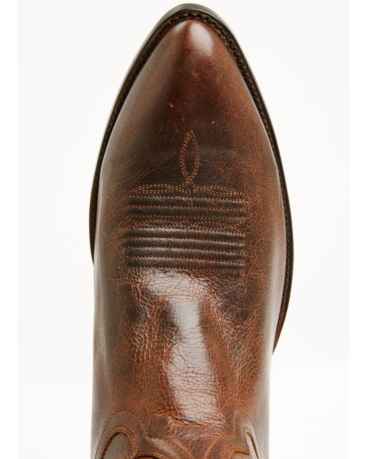 Men's Roland Western Boots - Round Toe Brown