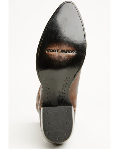 Men's Roland Western Boots - Round Toe Brown