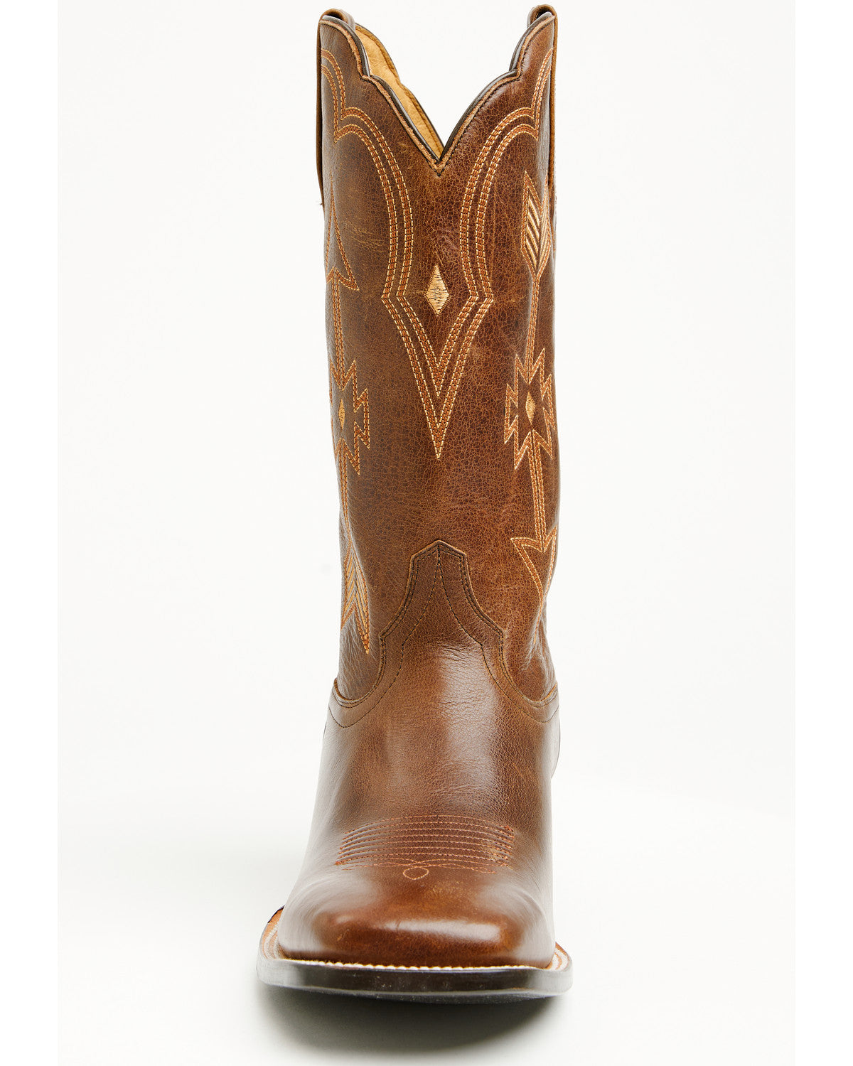 Men's Peacemaker Western Boots - Broad Square Toe Brown