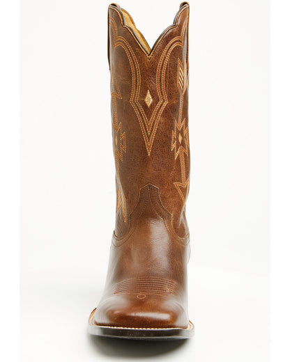 Men's Peacemaker Western Boots - Broad Square Toe Brown