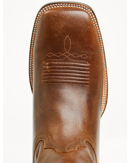 Men's Peacemaker Western Boots - Broad Square Toe Brown