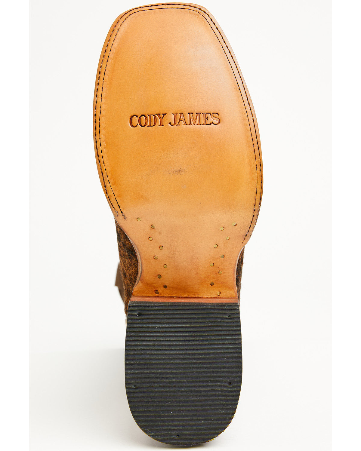 Men's Badlands Cowhide Western Boots - Broad Square Toe Brown