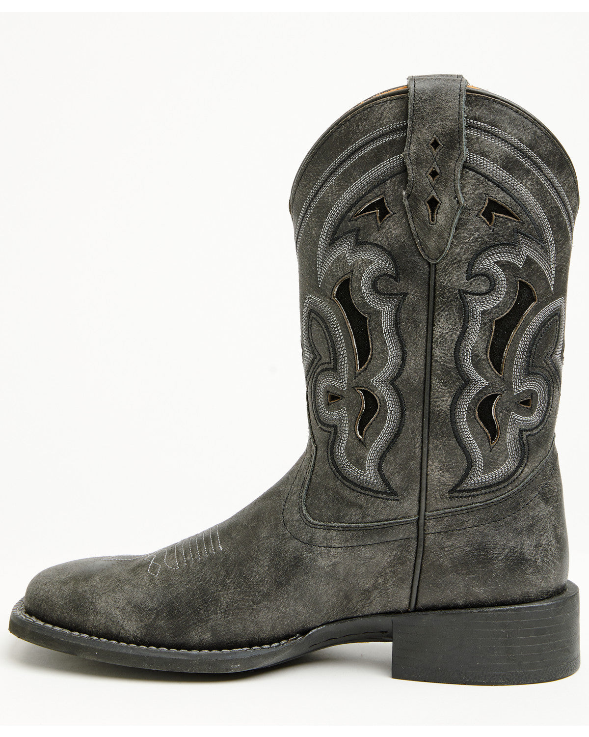 Ace™ Nixon Performance Western Boots - Broad Square Toe Black