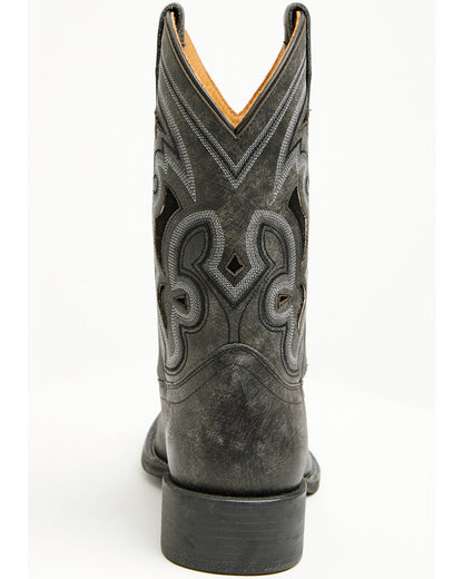 Ace™ Nixon Performance Western Boots - Broad Square Toe Black