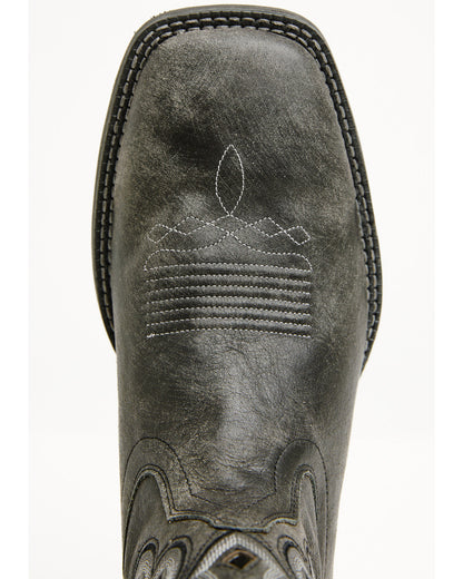 Ace™ Nixon Performance Western Boots - Broad Square Toe Black