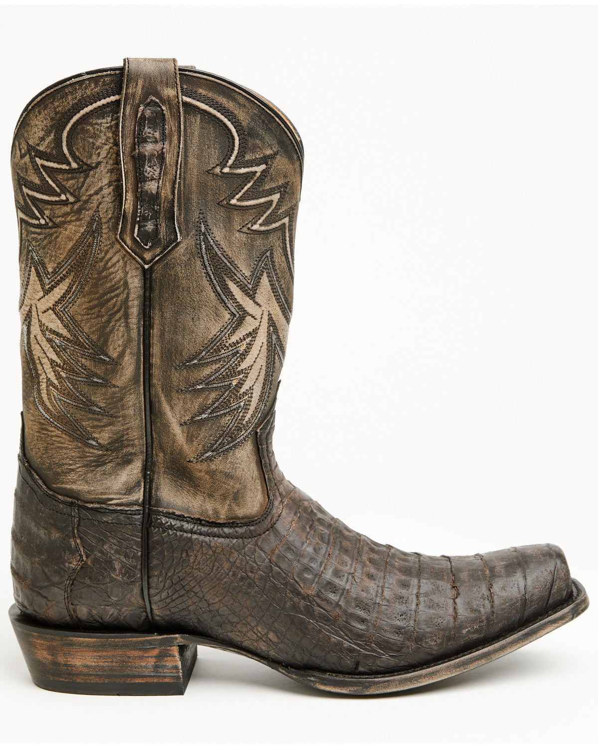 Black 1978® Men's The Alston Exotic Caiman Belly Western Bo Brown
