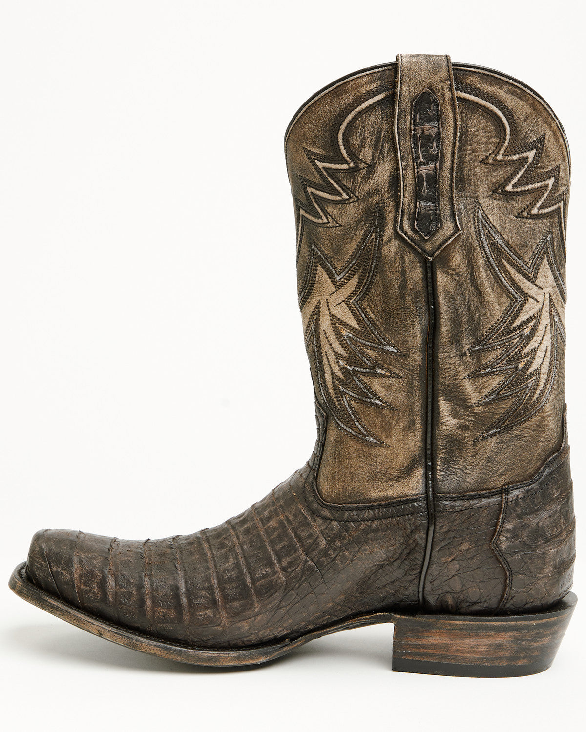 Black 1978® Men's The Alston Exotic Caiman Belly Western Bo Brown