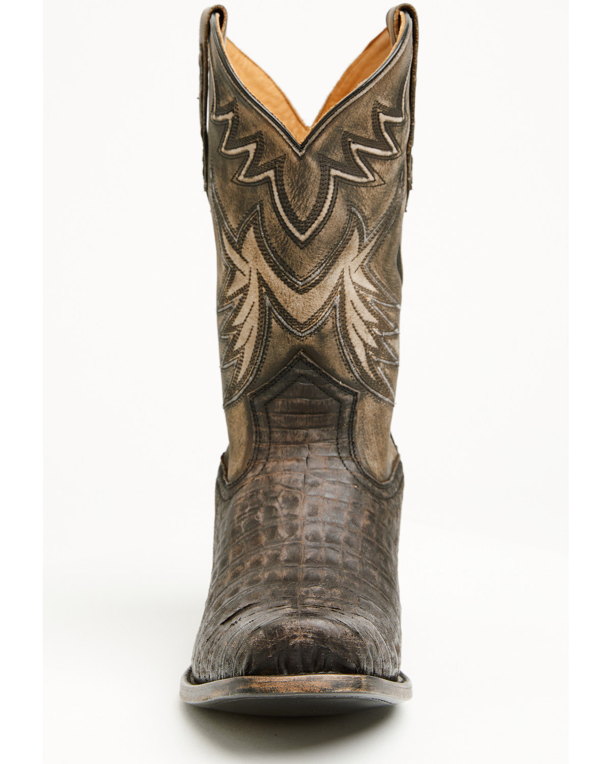 Black 1978® Men's The Alston Exotic Caiman Belly Western Bo Brown