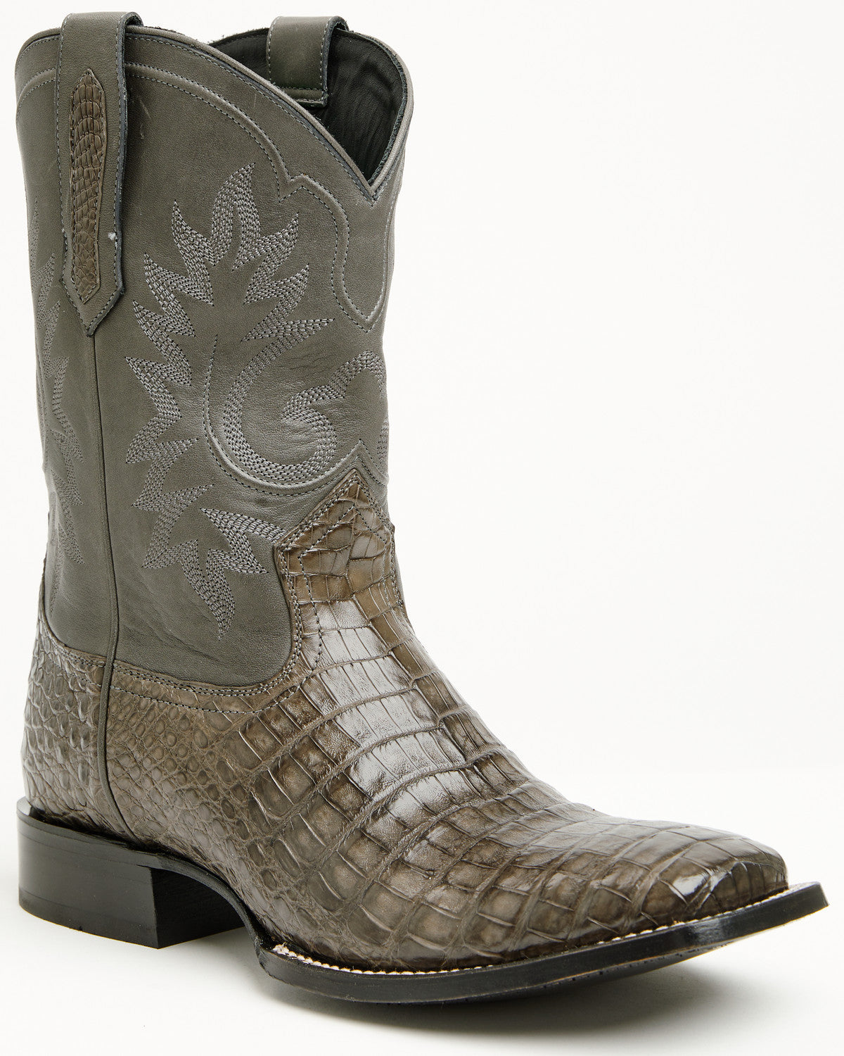 Black 1978® Men's The Hayward Exotic Caiman Belly Western B Grey