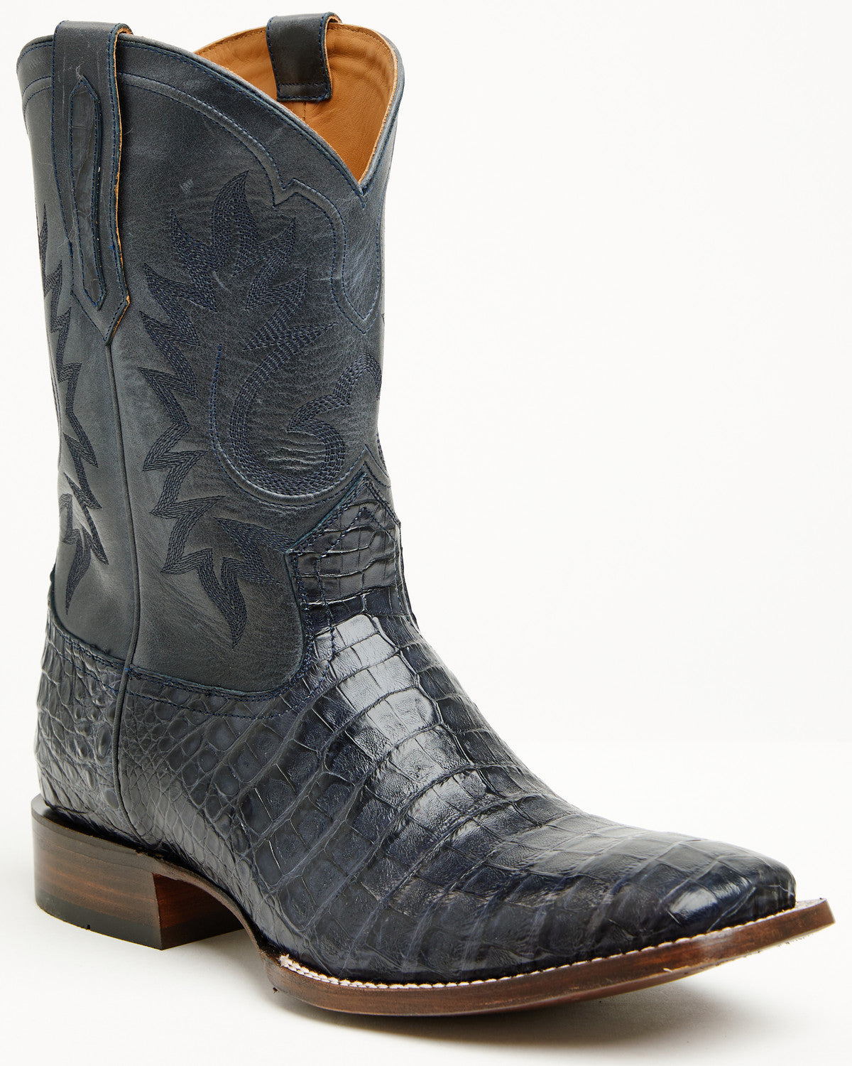 Black 1978® Men's The Hayward Exotic Caiman Western Boots - Navy