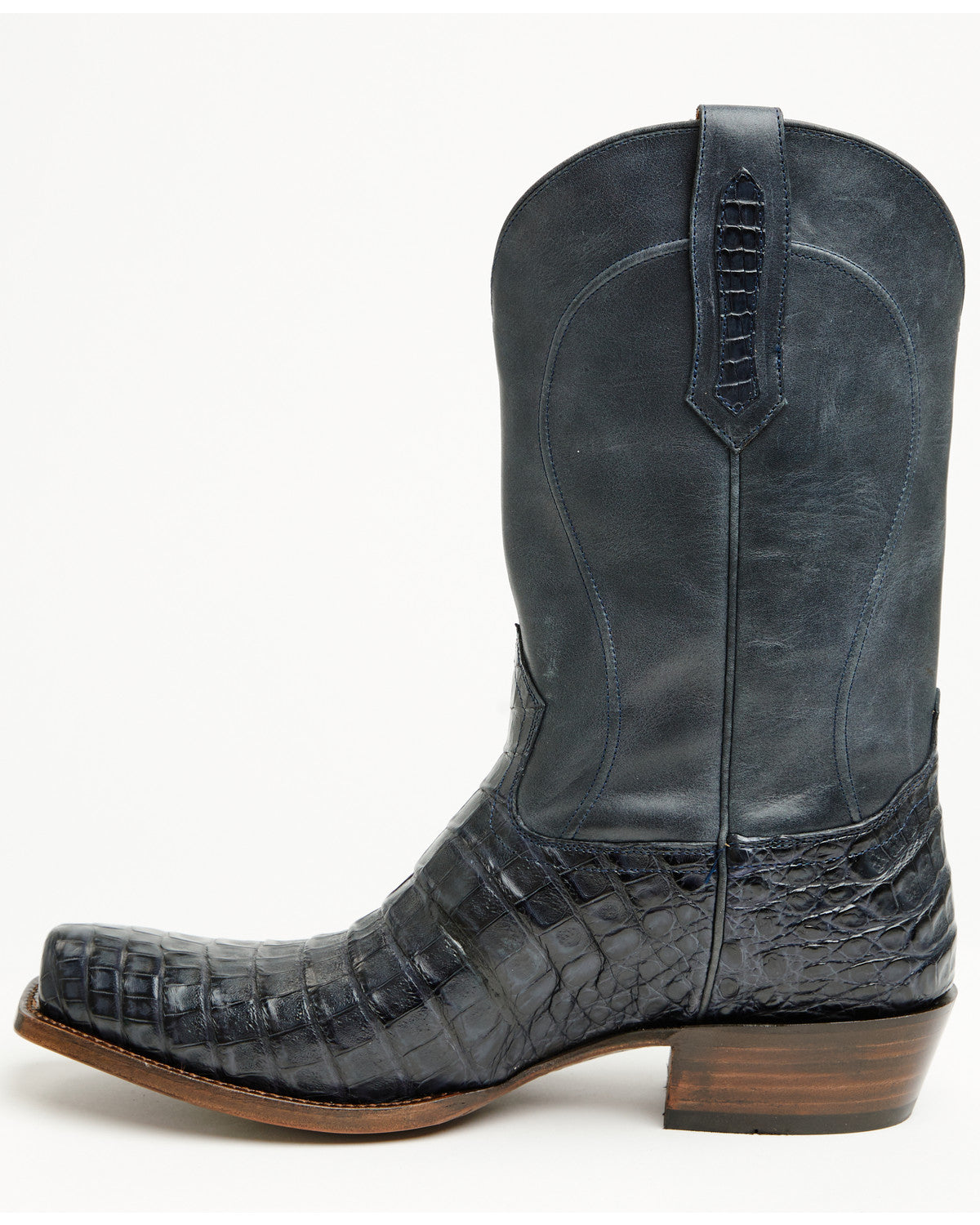 Black 1978® Men's The Mason Exotic Caiman Western Boots - S Navy
