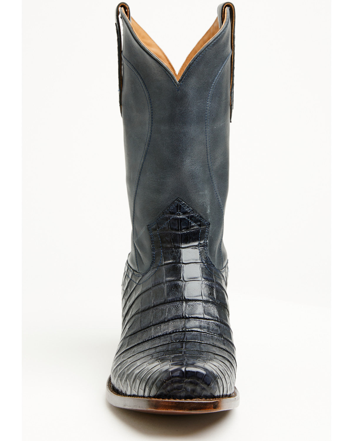 Black 1978® Men's The Mason Exotic Caiman Western Boots - S Navy
