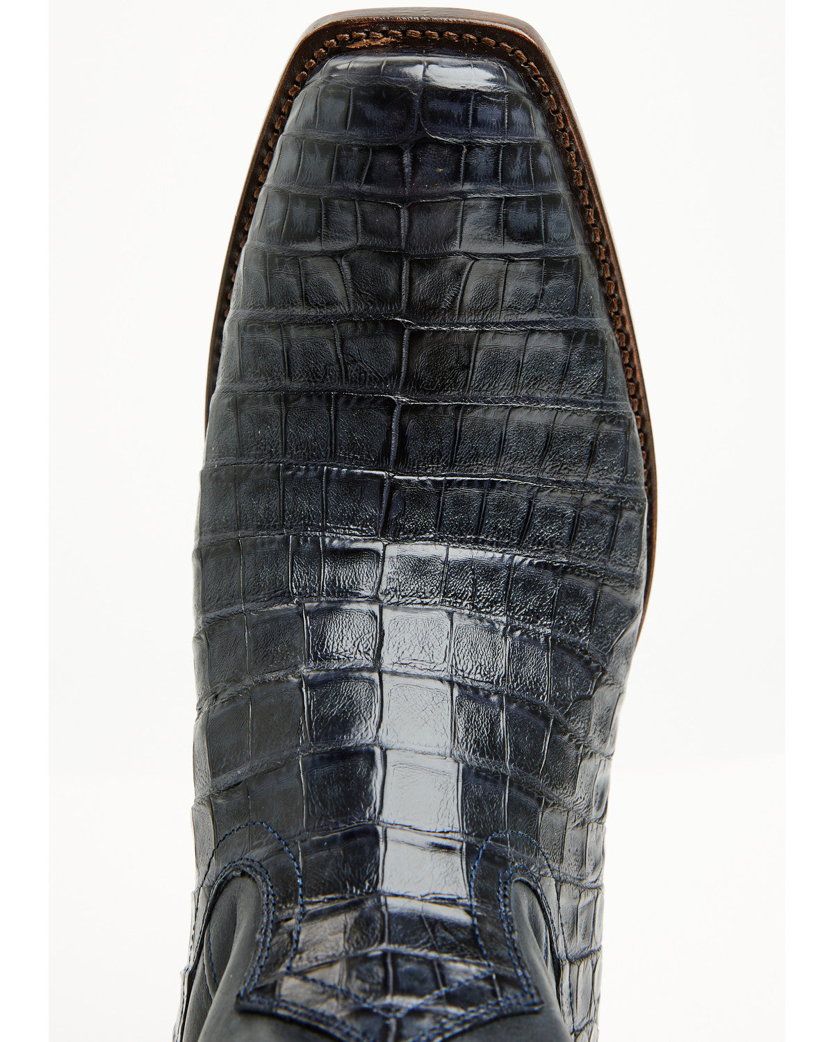 Black 1978® Men's The Mason Exotic Caiman Western Boots - S Navy