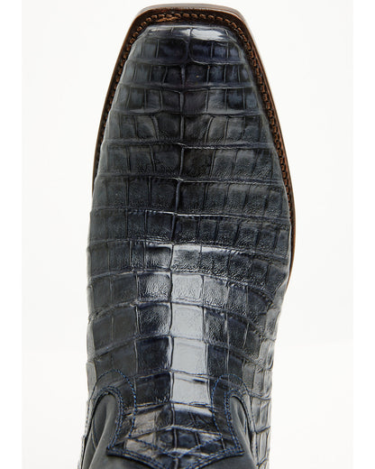 Black 1978® Men's The Mason Exotic Caiman Western Boots - S Navy