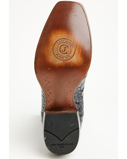 Black 1978® Men's The Mason Exotic Caiman Western Boots - S Navy
