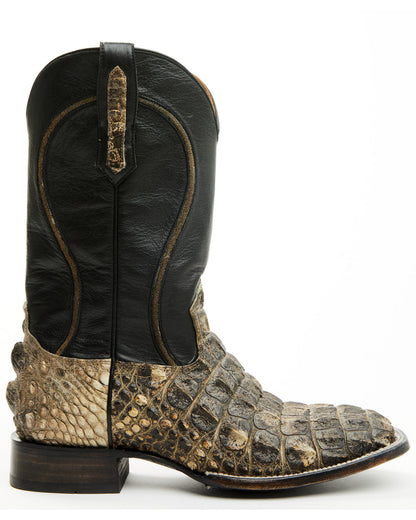 Black 1978® Men's Tillman Exotic Hornback Alligator Western Black