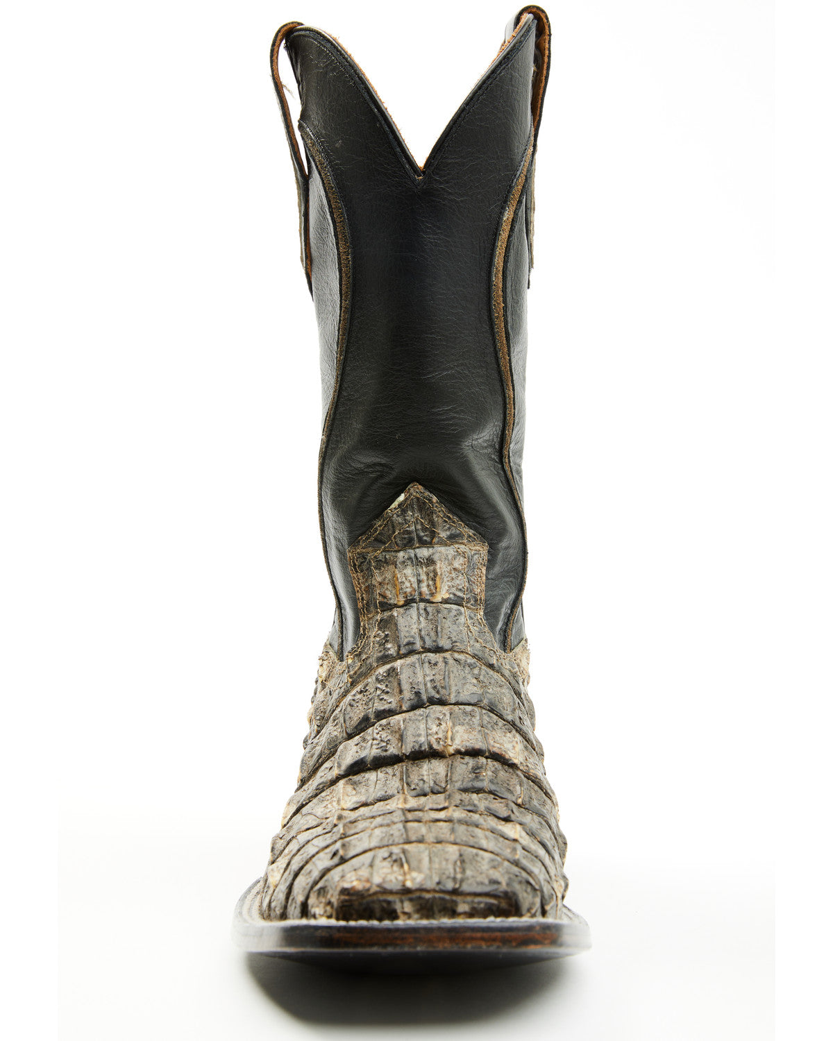 Black 1978® Men's Tillman Exotic Hornback Alligator Western Black
