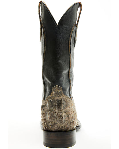 Black 1978® Men's Tillman Exotic Hornback Alligator Western Black