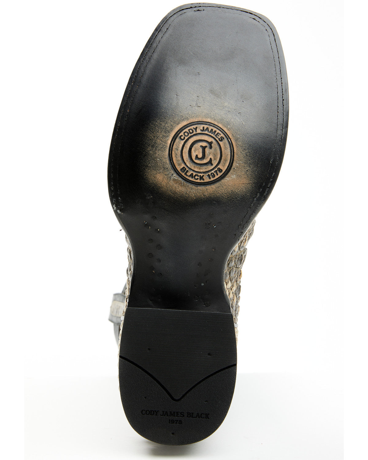 Black 1978® Men's Tillman Exotic Hornback Alligator Western Black